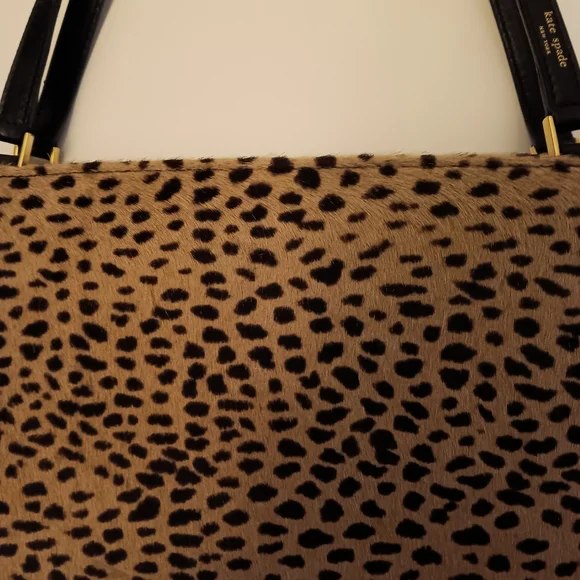Kate Spade Leopard Print Shoulder Bag with Black Straps - Picture 3 of 6